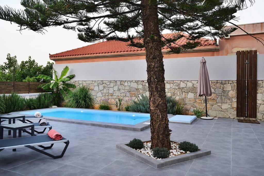 Villa Christini A Luxury Villa With Amazing Views Tzitzifés エクステリア 写真